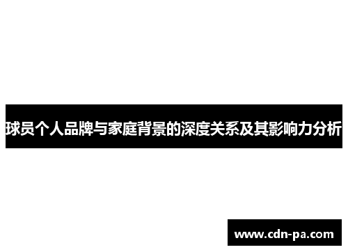 球员个人品牌与家庭背景的深度关系及其影响力分析